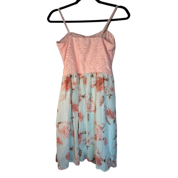 AUW Pink and Green Dress - Size M - Picture 3 of 10